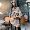 thumbnail image 4 of Mens Summer Half Sleeve Hooded T-shirt Korean Loose Drawstring Ice Silk Pullover, 4 of 11