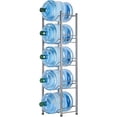 thumbnail image 2 of 5-Tier Water Cooler Jug Rack, 5 Gallon Water Bottle Storage Rack Detachable Heavy Duty Water Bottle Rack 5 gallon water jug holder for Home, Office (Silver), 2 of 4