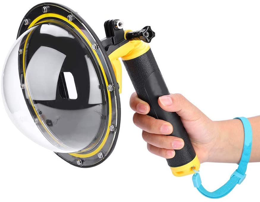 Acouto TELESIN Professional Dome Port Waterproof Case Housing for GoPro