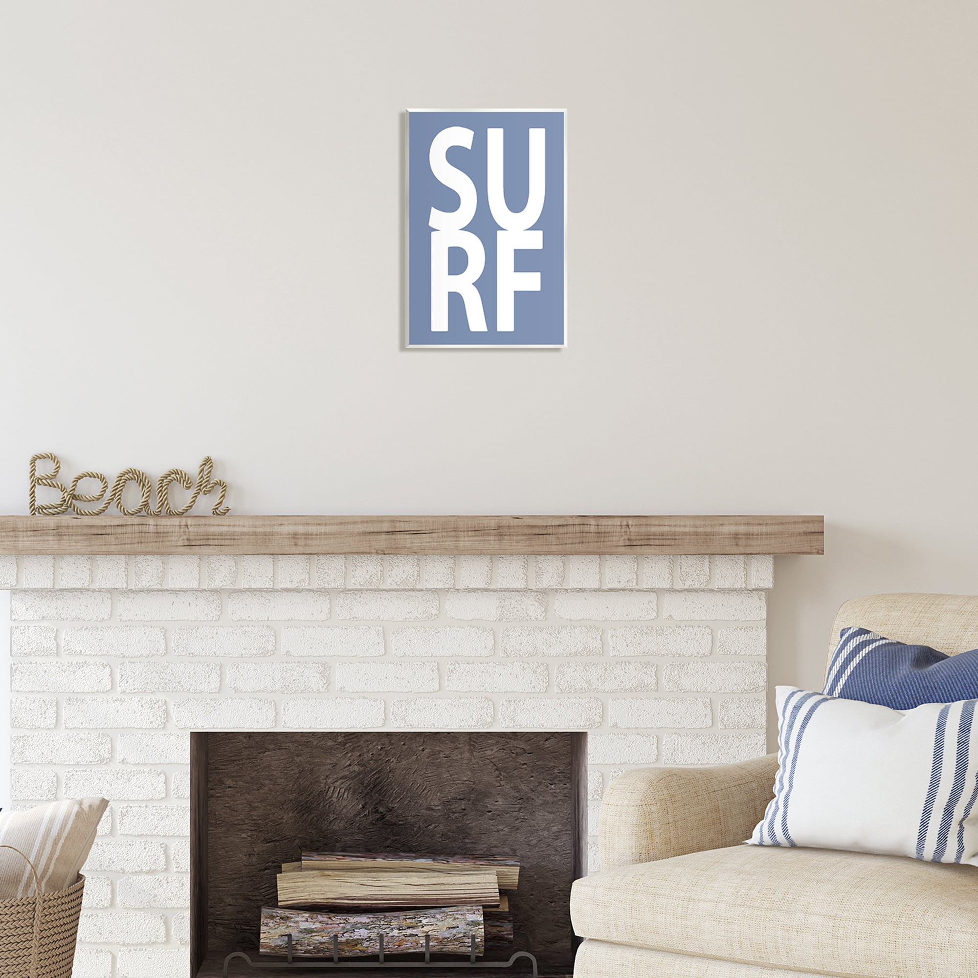 Stupell Industries Nautical Surf Text Nature Painting Unframed Art Print Wall Art, 10 x 15