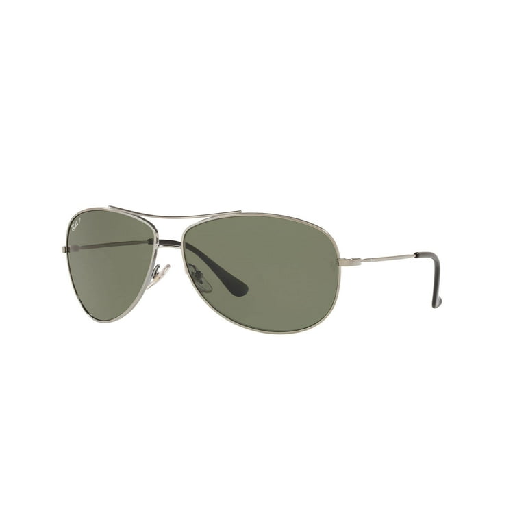 Ray Ban 63mm Polarized Green Aviator Sunglasses RB3293 Gunmetal Prescription Ready Walmart