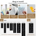 thumbnail image 6 of Starry Sky Window Privacy Film, Modern Black Abstract Dots Stars Aesthetic Static Cling UV Sun Blocking Heat Control Window Tint Day and Night, Non-Adhesive One Way Windows Privacy Cover 23.6''x59'', 6 of 7