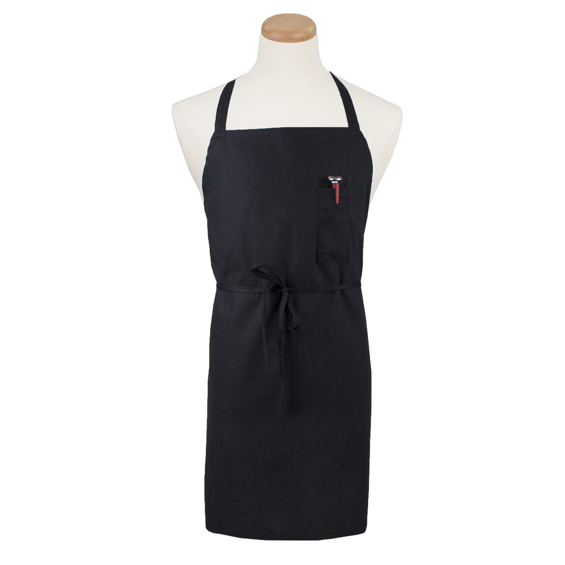 RITZ Chef's Line Apron with Pen Pocket, Black