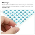 thumbnail image 4 of Uxcell 512 Pcs Heart Rhinestone 6mm Self Adhesive Gems Stickers Jewelry Stickers for Arts & Crafts, DIY Blue, 4 of 6
