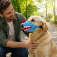 thumbnail image 6 of Funny Dog Muzzle, Soft Nylon Breathable Adjustable Dog Mouth Cover, Anti Barking Dog Muzzle for Walking Travel Pet Supplies, 6 of 6