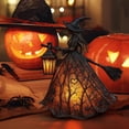 thumbnail image 2 of Halloween Witch Lamp, Light Up Witch Figurine, Spooky Table Night Light for Halloween Decoration, Stained Gothic Witches Led Lamp, Holiday Decorations for Bedroom, 2 of 11