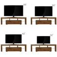 thumbnail image 3 of TV Cabinet for 55 Inch TV, SEGMART TV Stand with LED Lights, High Gloss TV Console with Drawers, Home Media Entertainment Center for Living Room, Walnut, LLL2605, 3 of 9