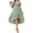 Green, variant on Women Dresses Cocktail Short Sleeve V Neck Sun Dress Solid Color Ruffle Stretchy Regular Fit Date Night Dress Beach Essentials for Women for Beach and Vacation Green XL