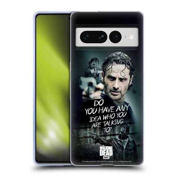 Head Case Designs Officially Licensed AMC The Walking Dead Rick Grimes Legacy Question Soft Gel Case Compatible with Google Pixel 7 Pro