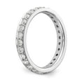 thumbnail image 5 of 14k White Gold Round Diamond Vintage Eternity Wedding Band Anniversary Ring Size 7.5 - 1 Ct., 5 of 6