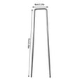 thumbnail image 2 of Clavijas De Jardín Para Membrana De Control De Malas Hierbas, Clavo En Forma De U, Acero Inoxidable, 50 Uds., Perfectas Para Césped, Paisaje, 2 of 8