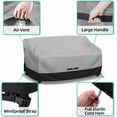 thumbnail image 4 of Fade and Tear Resistant Patio Loveseat Covers, Heavy-Duty Waterproof Outdoor Couch Cover, UV Resistant Outdoor Sofa Cover, Lawn Patio Outdoor Furniture Covers,Gray/Black 58Wx33Dx31H Inch, 4 of 6