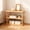 Khaki, variant on Desktop Display Shelf, Multi Tier Wood Organizer with Perforated Base for Kitchen Counter, Teacup Storage and Home Decor