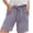 Grey, variant on larppty Women Shorts for Seniors Summer Casual High Waisted Drawstring Wide Leg Womens Gauze Short Shorts(Watermelon Red, S)