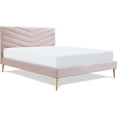 thumbnail image 4 of Adore Decor Sidney Upholstered Platform Bed Queen Size Blush Pink, 4 of 13