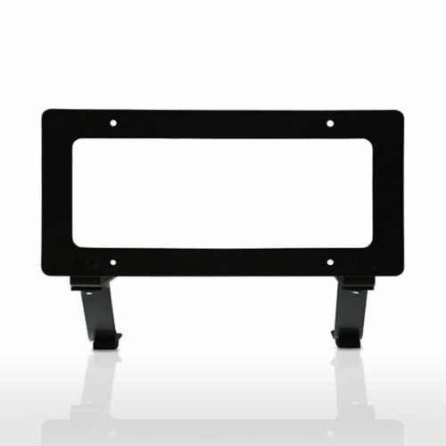 Clip On Front License Plate Frame Holder Fits Tesla Model 3 Black No