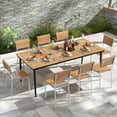 thumbnail image 2 of Costway 79" Outdoor Dining Table for 8 Acacia Wood Patio Table with 1.9" Umbrella Hole, 2 of 10