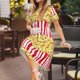 thumbnail image 3 of Disketp Popcorn para Vestido de Manga Corta para Mujeres, Vestidos de Verano para Mujeres, Casual y Holgado para la Playa, 3 of 6