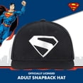 thumbnail image 2 of Gorra de béisbol DC Comics Superman Snapback negra para adulto, 2 of 6