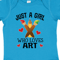 thumbnail image 4 of Inktastic Artist Just A Girl Who Loves Art Girls Baby Bodysuit, 4 of 5