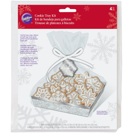 Cookie Tray Kit Makes 4-Snowflake (Best Christmas Cookie Trays)