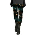 Pavied Leggings for Women,Petite Pants,Women's Christmas Day Autumn And