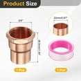 thumbnail image 2 of Uxcell 22mm ID x 3/4"G Female Adapter Fitting, with C x M Connection Copper Pipe Adapter Fittings Threaded Tubing Connectors for HVAC Residential Commercial, 2 of 7