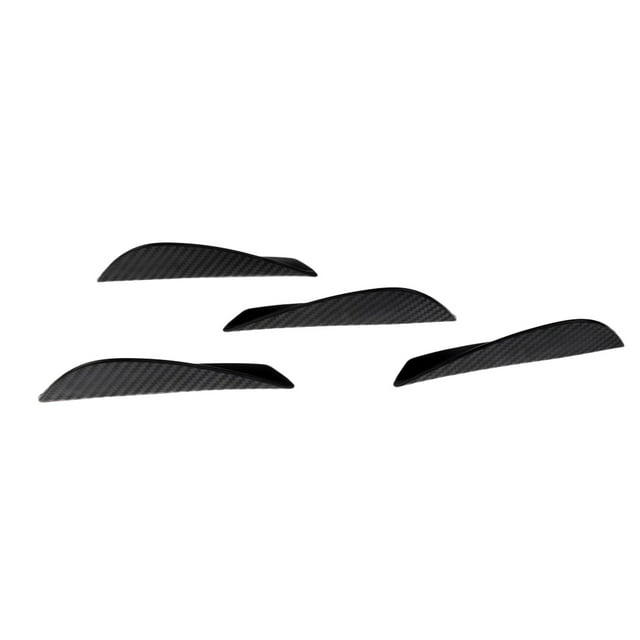 4pcs Alerones Del Del Divisor Del bio Del Parachoques Universal Del Coche Deflectores De Carbono Yotijar Spoiler de parachoques delantero universal