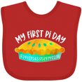 thumbnail image 3 of Inktastic My 1st Pi Day Blue Green Pie Pan Pun Boys or Girls Baby Bib, 3 of 4