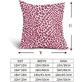 thumbnail image 5 of Hot Pink and White Cheetah Pillow Covers 16x16 Inch Set of 2 Modern Leopard Print Outdoor Decorative Throw Pillows Animal Spots Rustic Farmhouse Pillowcases Cotton Linen Cushion Covers for Couch Decor, 5 of 6