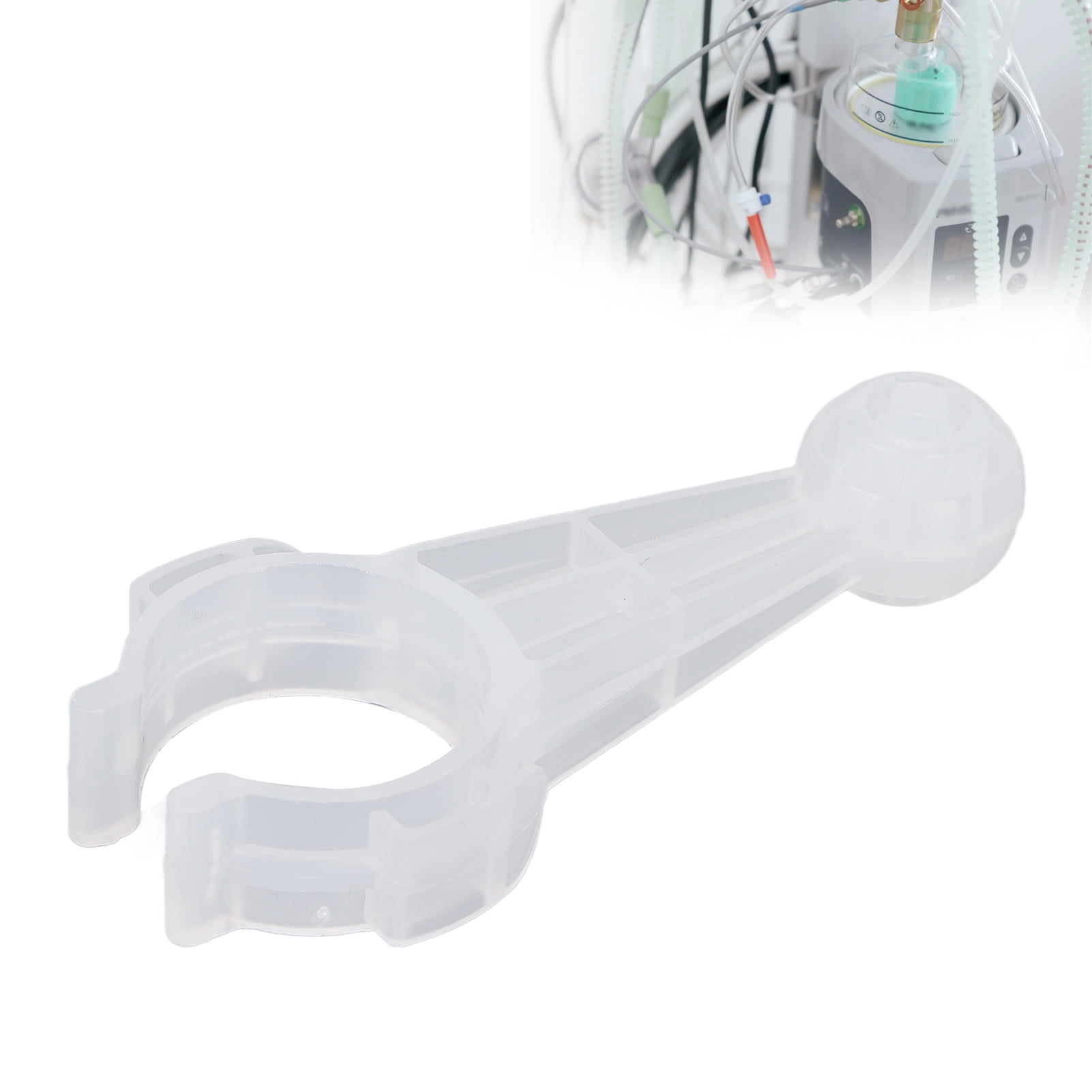 Domqga Universal Hose Holder Clip Oxygen Tube Cannula Transparent