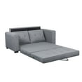 thumbnail image 2 of US Pride Furniture Amador Tufted Leather 2-pc Left Facing Sectional Sofa, Grey, S0111L-2Pc, 2 of 5