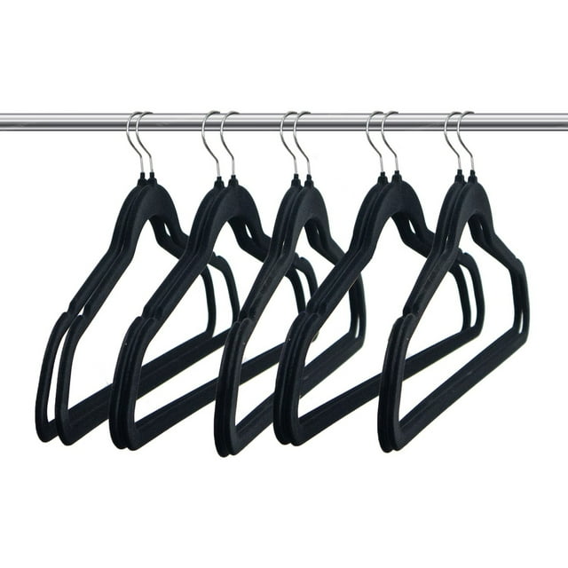 Pack de 20 Ganchos Antideslizantes JAUZ IMPROVEMENT Color Negro de Terciopelo