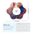 thumbnail image 6 of Bingfone Rooster Oil Painting Soft Bibs For Baby Boy Girl 360 Rotate Petal Absorbent Bibs Washable For Drooling Teething, 6 of 9