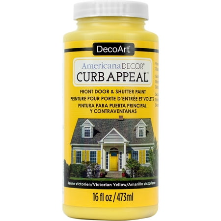 Americana Curb Appeal Paint 16oz-Victorian Yellow