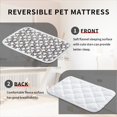 Dekeyoo Dog Crate Mats, Soft HYZ01 Reversible Dog Cat Mat 24x16 Inch