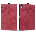 thumbnail image 5 of XYX Case for Lenovo Tab P11 2020/Tab P11 Plus 2021 11 inch, Cherry Blossom Cat PU Leather Folio Stand Magnetic Shockproof Protective Cover (Red), 5 of 7