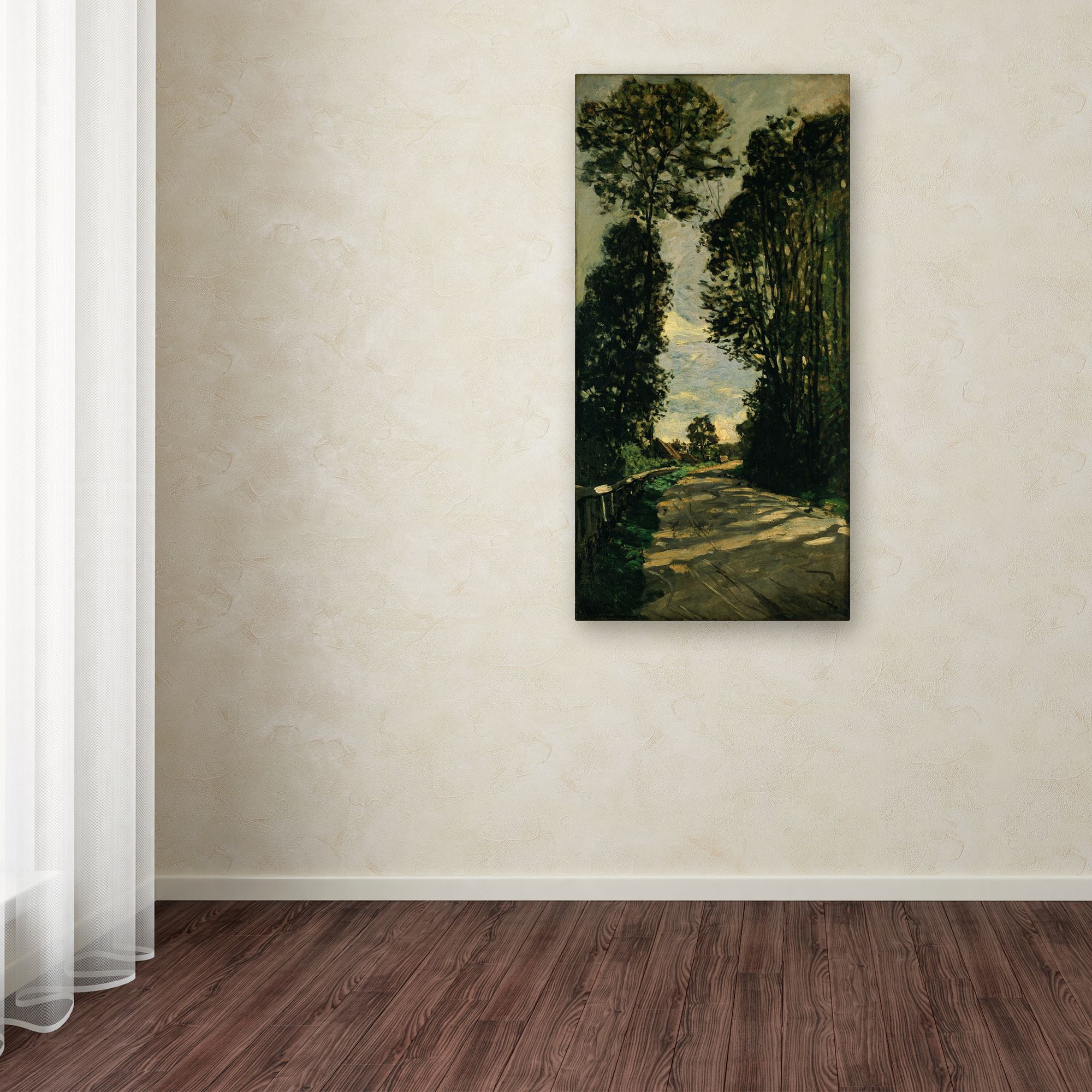 Trademark Fine Art 'Monet Road Of The Farm Saint Simeon' Canvas Art by Monet