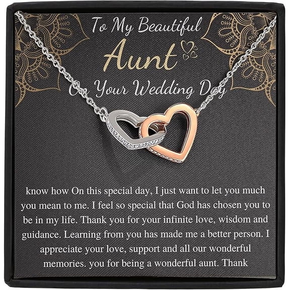 Gifts for Grandmother Of The Bride From Granddaughter on Wedding Ceremony, Personalized gift for Grandmother from bride Internal heart necklace with Message Card