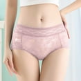 thumbnail image 2 of Eashery Women's Lace Plus Size Panties Plus Size High cut Womens Panties Briefs Pink L, 2 of 4