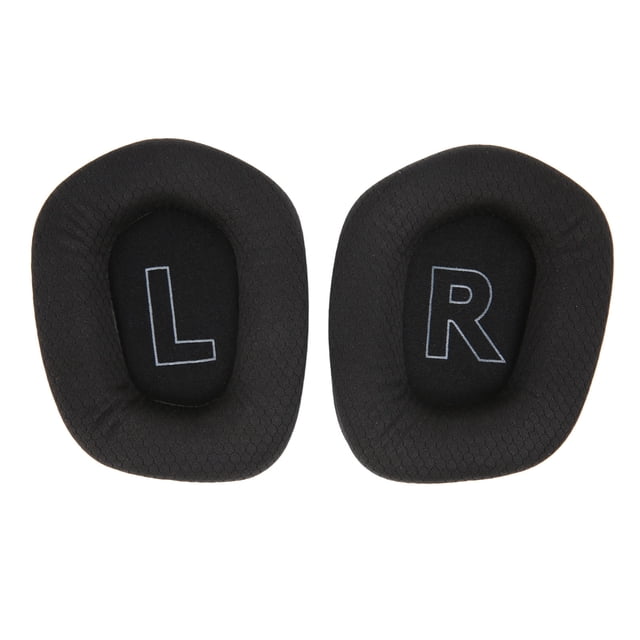 Almohadillas para los oídos, almohadillas transpirables, cómodas y elásticas de repuesto para auriculares Logitech G733, color negro