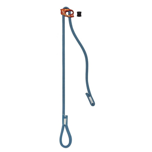 PETZL Unisex Connect Lanyard Single Adjustable for Climbing and Mountaineering, Blue, One Size UK