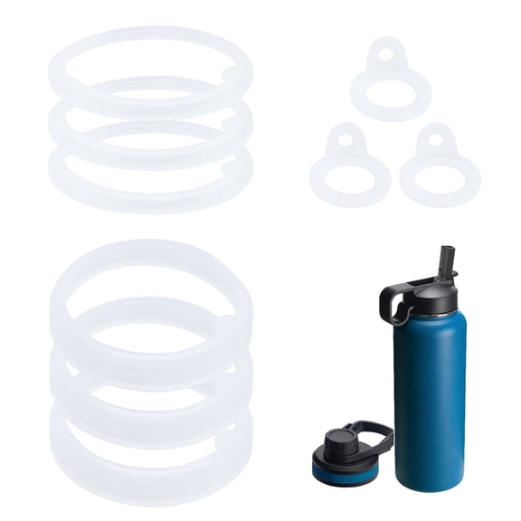9pcs Bottle Gasket Replacement for Thermoflask 24oz/32oz/40oz/64oz Water Bottle Lid. Bottle Cap Replacement for Straw Lid, Chug Lid & Chug Spout.