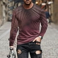 thumbnail image 2 of Fengyings Clearance Mens Long Sleeve Shirts Crew Neck Casual Tee Shirts Regular Fit Pullover T-Shirts, 2 of 5
