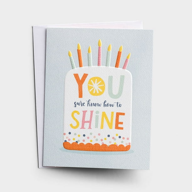 DaySpring, Birthday, You Shine, 3 Premium Studio 71 Cards