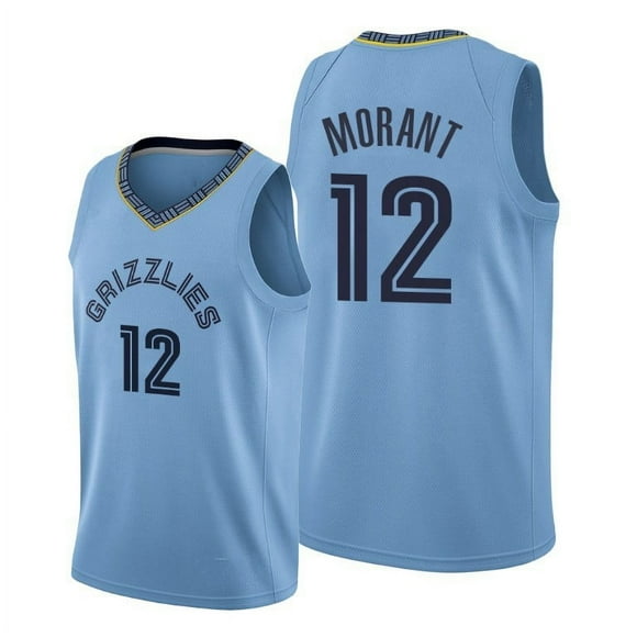 Men's Basketball Jersey #12 Ja Morant Memphis Grizzlies Swingman Jersey Name and Number Player Sports T-Shirt Size S-XXL