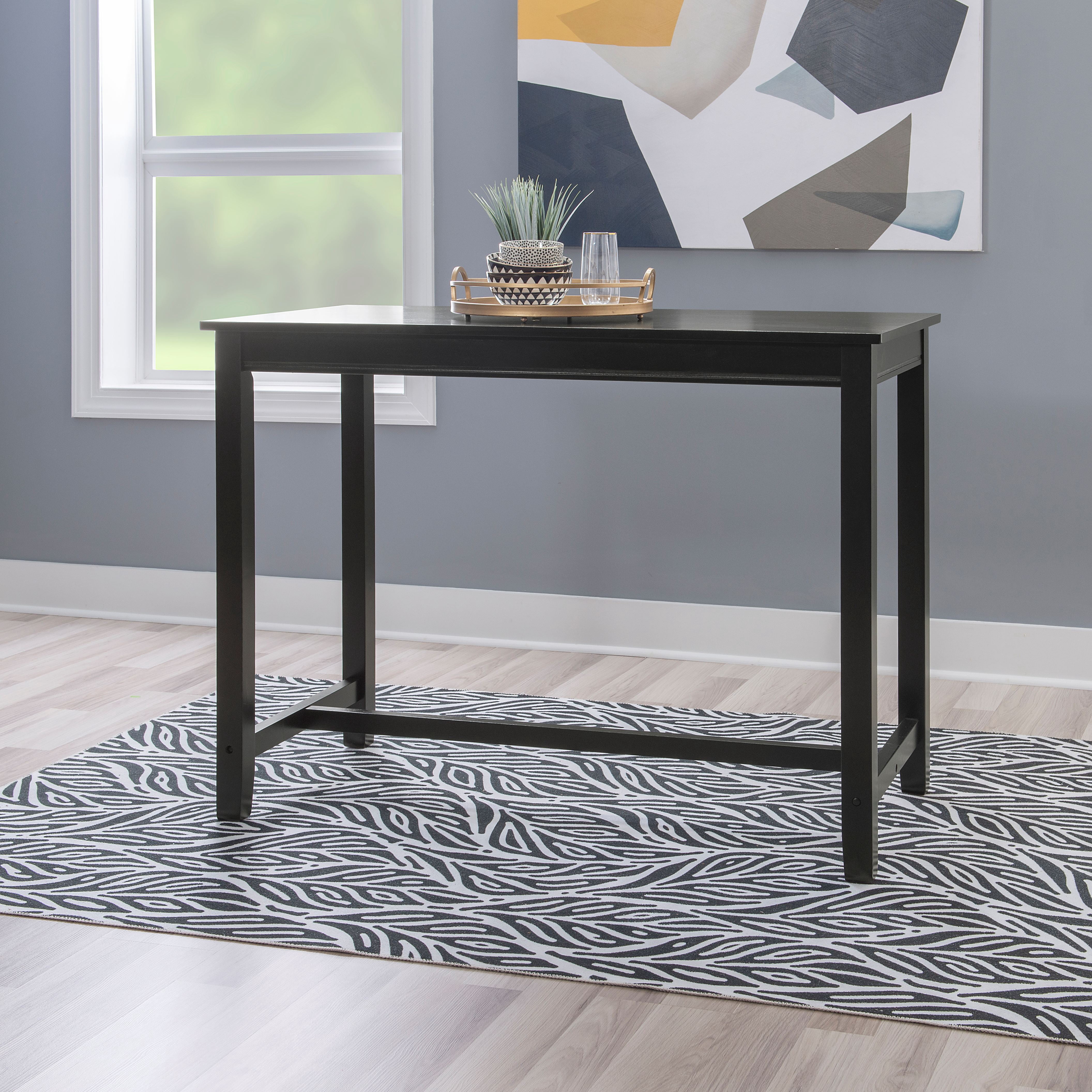 Linon Cessford Counter Height Pub Table, 36" Tall, Black