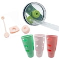 thumbnail image 3 of Juego de 3 piezas de tapa de pajita de silicona con tapón a prueba de fugas para taza de pajita Accompanycup Tapón a prueba de derrames, 3 of 3