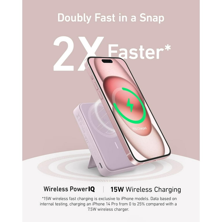 Anker MagGo Power Bank, Qi2 Certified 15W Ultra-Fast MagSafe Anker MagGo Power Bank, Qi2 Certified 15W Ultra-Fast MagSafe