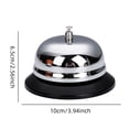 thumbnail image 3 of Riforla Petite Sonnette de Bureau en Acier Inoxydable Adaptée pour Porte Appel Bar Comptoir Réception Comptoir Restaurant Design Avancé Exquis Bureau&Artisanat&Stationnaire Argent, 3 of 6
